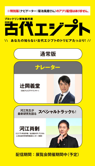 ブルックリン博物館所蔵 特別展 古代エジプト 公式音声ガイドアプリ